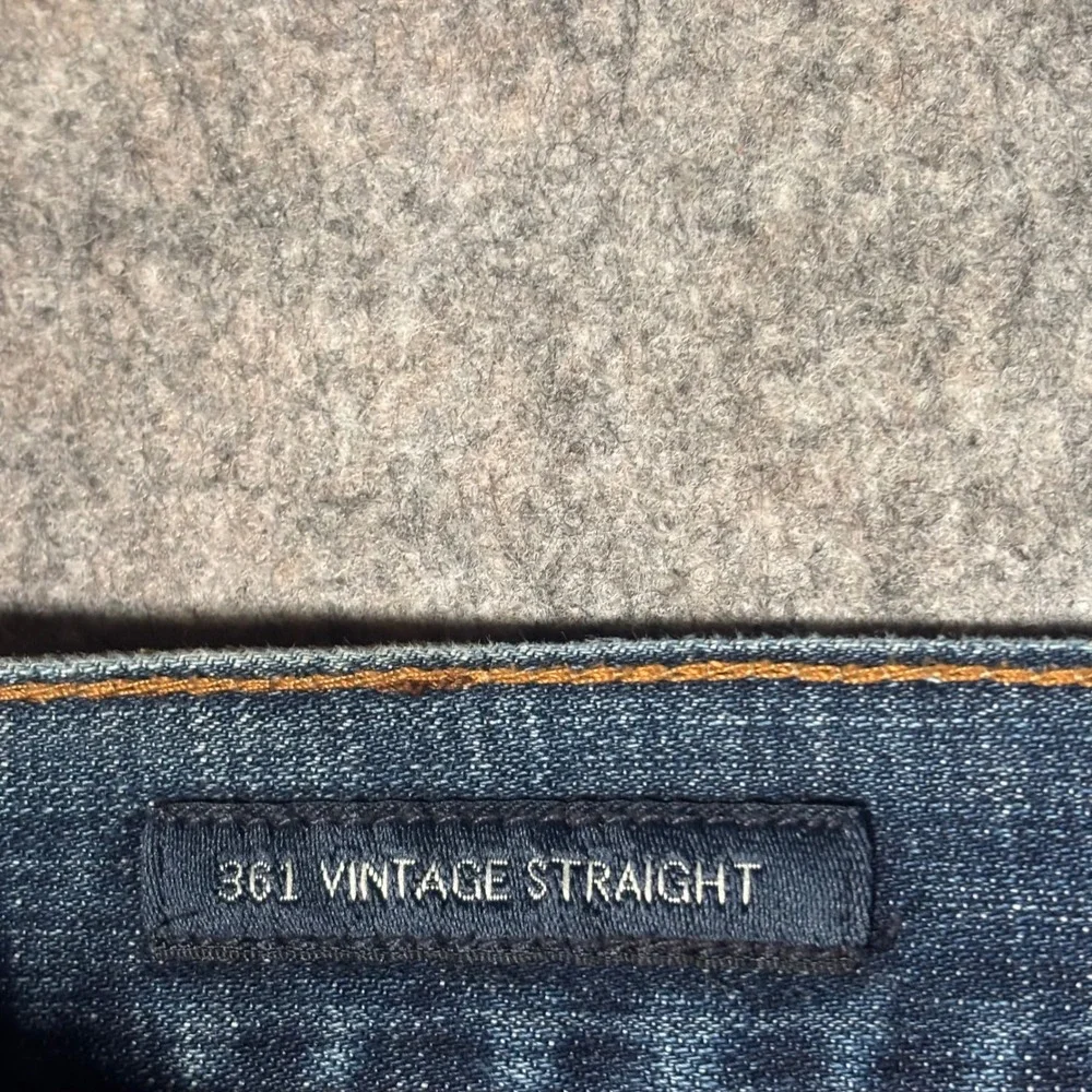 Lucky Brand 361 Vintage Straight Mens 42x30 Blue Denim Jeans 7M12228 Wide Leg